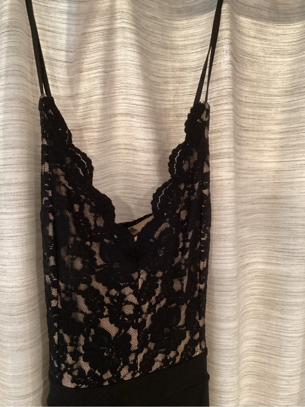 Express Black Lace Bodice plunge neck trouser Jumpsuit - Picture 3 of 6